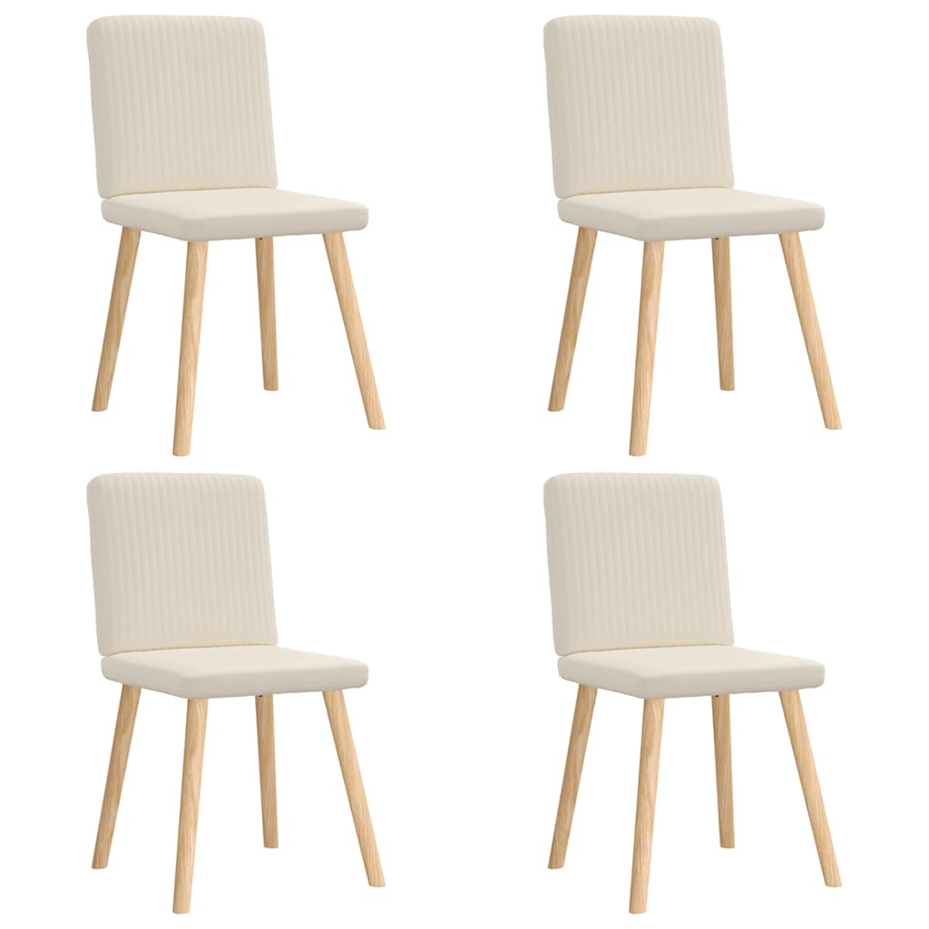 Eetkamerstoelen 4 st linnen