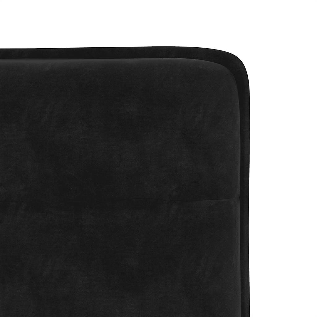 Eetkamerstoelen 4 st fluweel zwart
