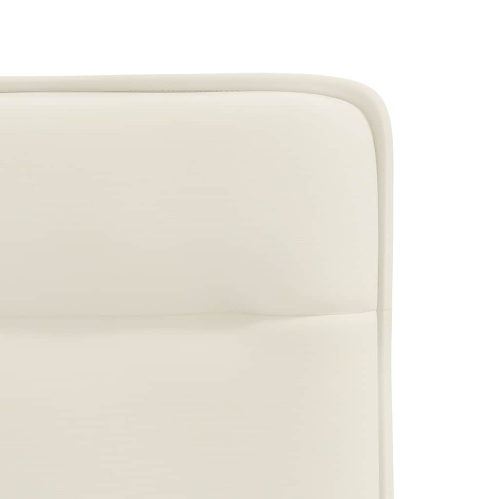 Eetkamerstoelen 4 st fluweel crèmekleurig
