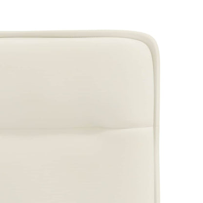 Eetkamerstoelen 4 st fluweel crèmekleurig
