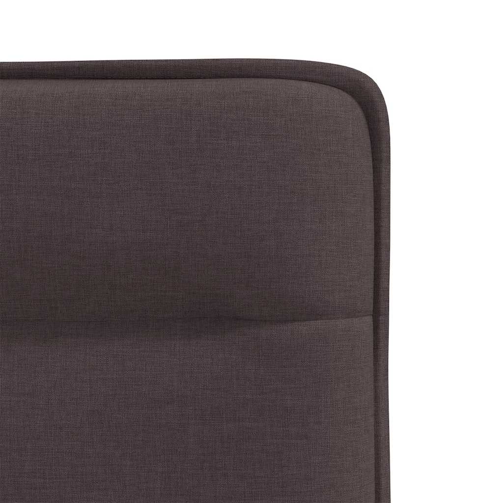 Eetkamerstoelen 4 st stof donkerbruin