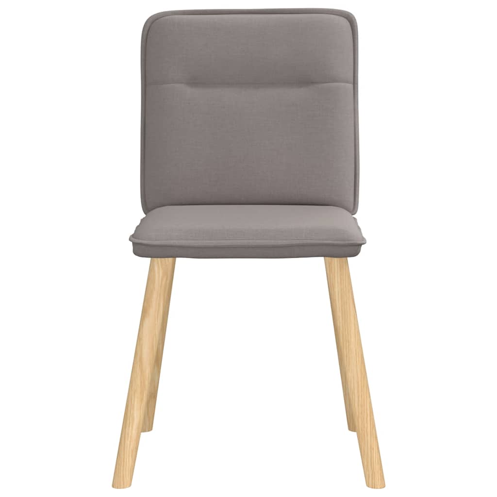 Eetkamerstoelen 4 st draaibaar stof taupe