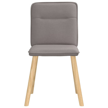 Eetkamerstoelen 4 st draaibaar stof taupe