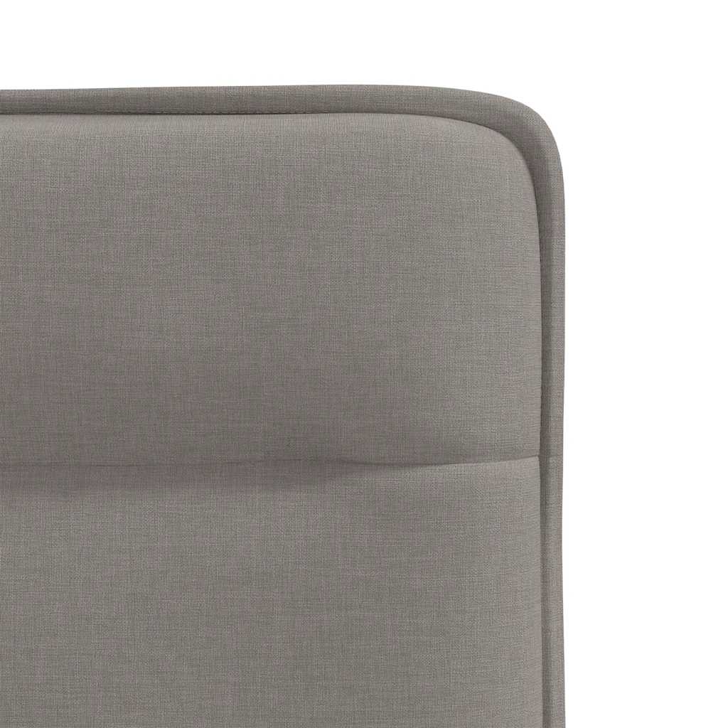 Eetkamerstoelen 4 st draaibaar stof taupe