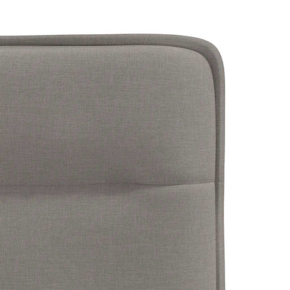 Eetkamerstoelen 4 st draaibaar stof taupe