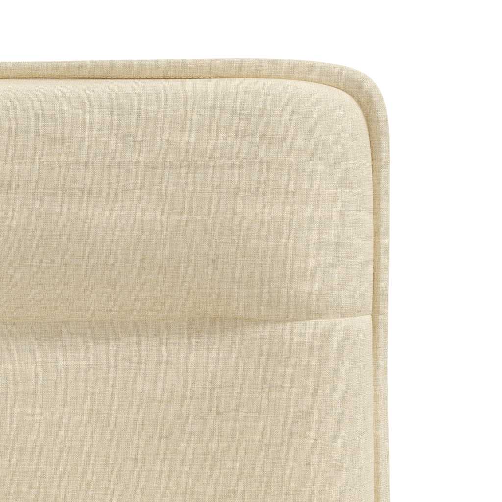 Eetkamerstoelen 4 st stof crèmekleurig