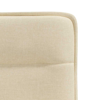 Eetkamerstoelen 4 st stof crèmekleurig