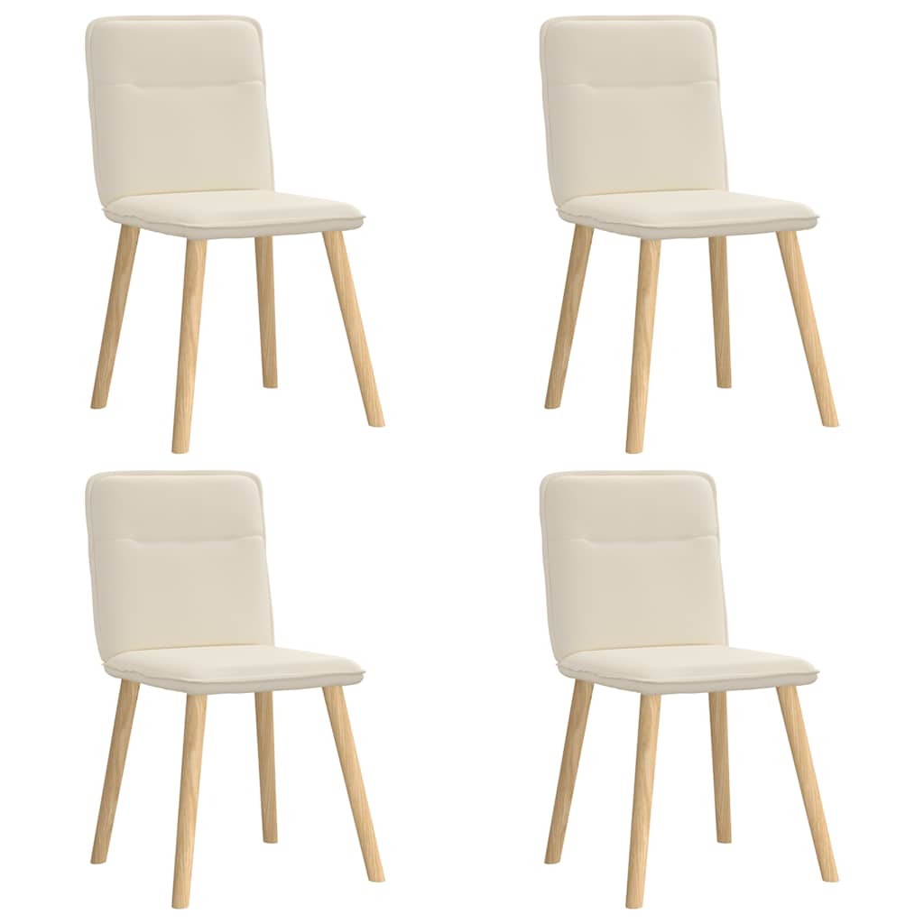 Eetkamerstoelen 4 st linnen