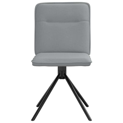 Eetkamerstoelen 4 st stof lichtgrijs