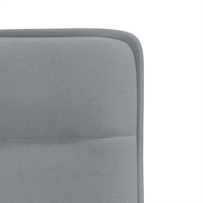 Eetkamerstoelen 4 st stof lichtgrijs