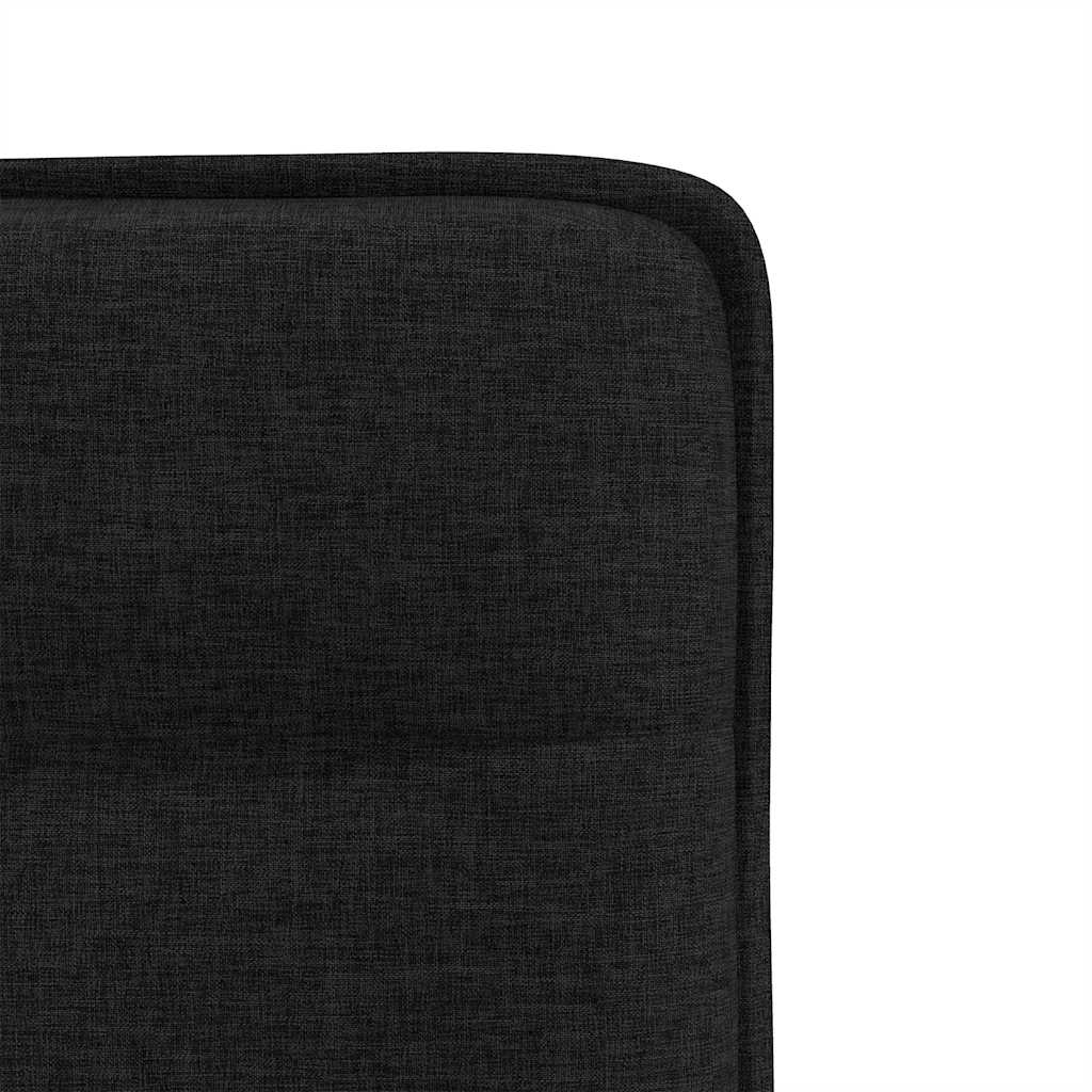 Eetkamerstoelen 4 st stof zwart