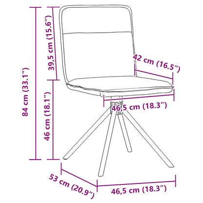 Eetkamerstoelen 4 st stof zwart