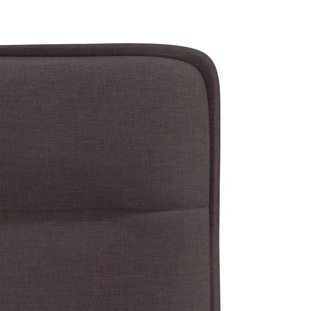 Eetkamerstoelen 4 st stof donkerbruin