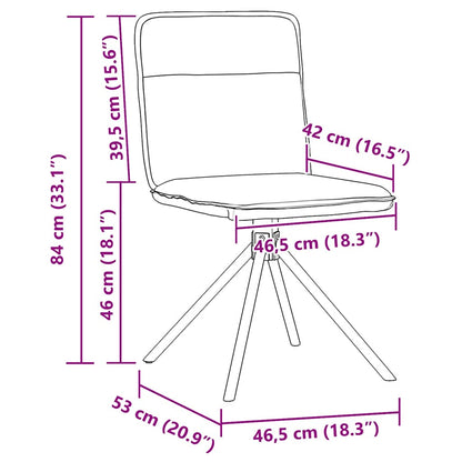 Eetkamerstoelen 4 st stof donkerbruin