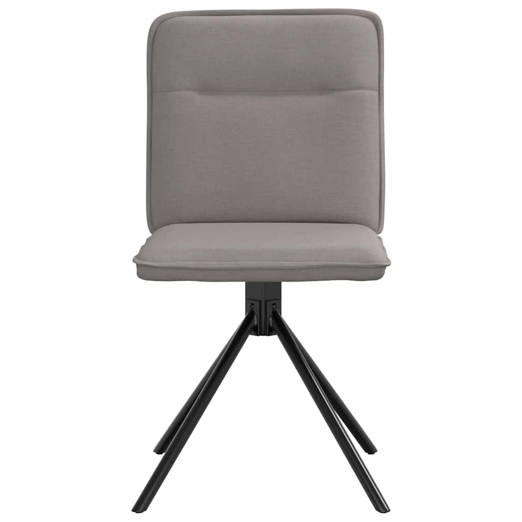 Eetkamerstoelen 4 st draaibaar stof taupe