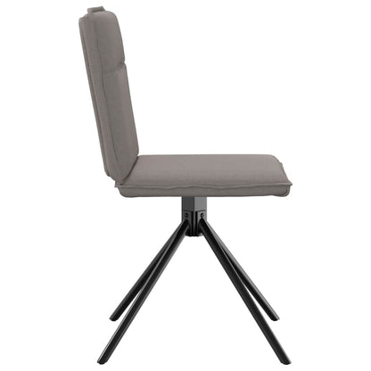 Eetkamerstoelen 4 st draaibaar stof taupe