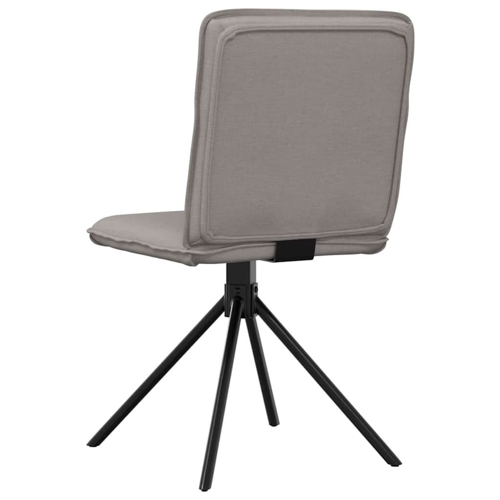 Eetkamerstoelen 4 st draaibaar stof taupe