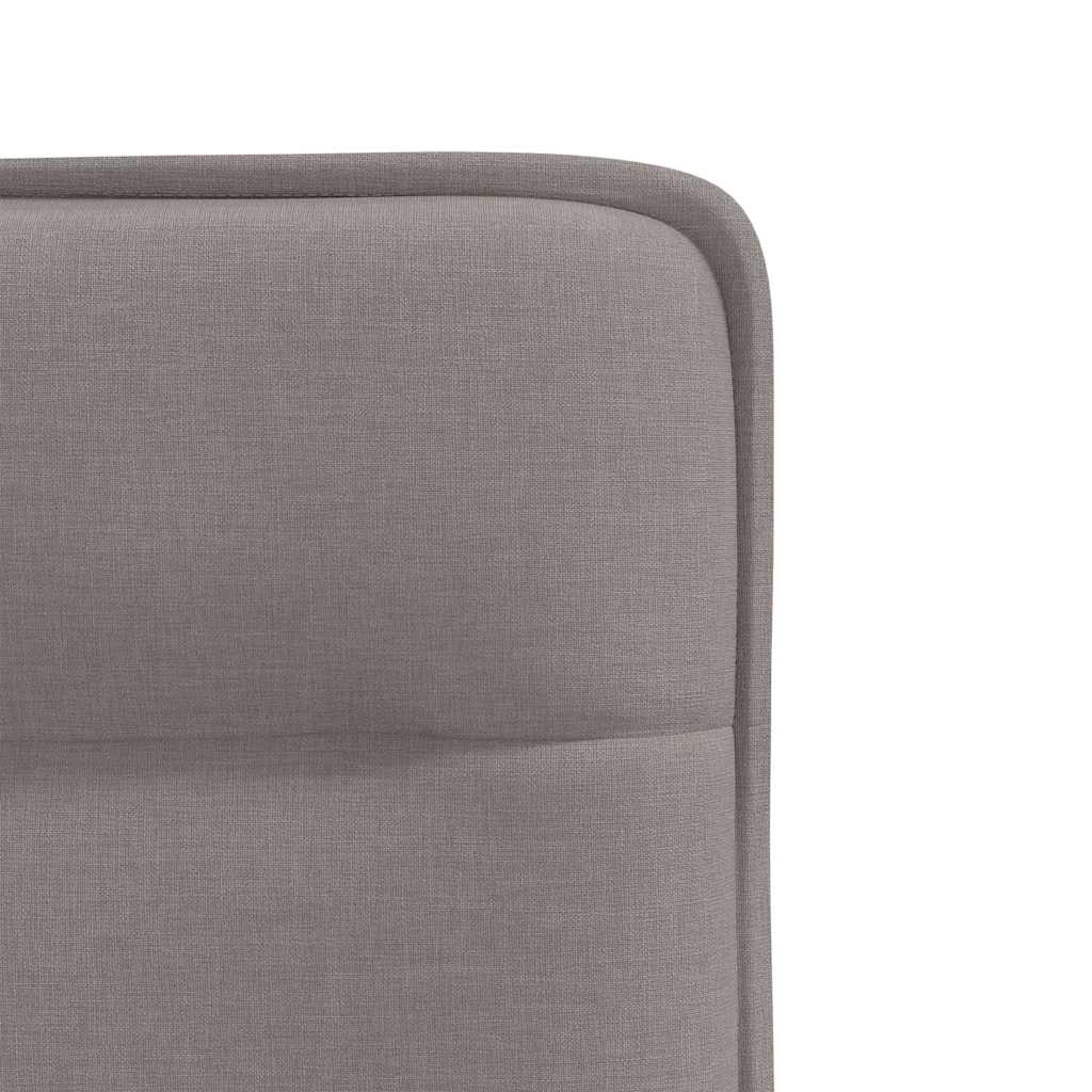Eetkamerstoelen 4 st draaibaar stof taupe