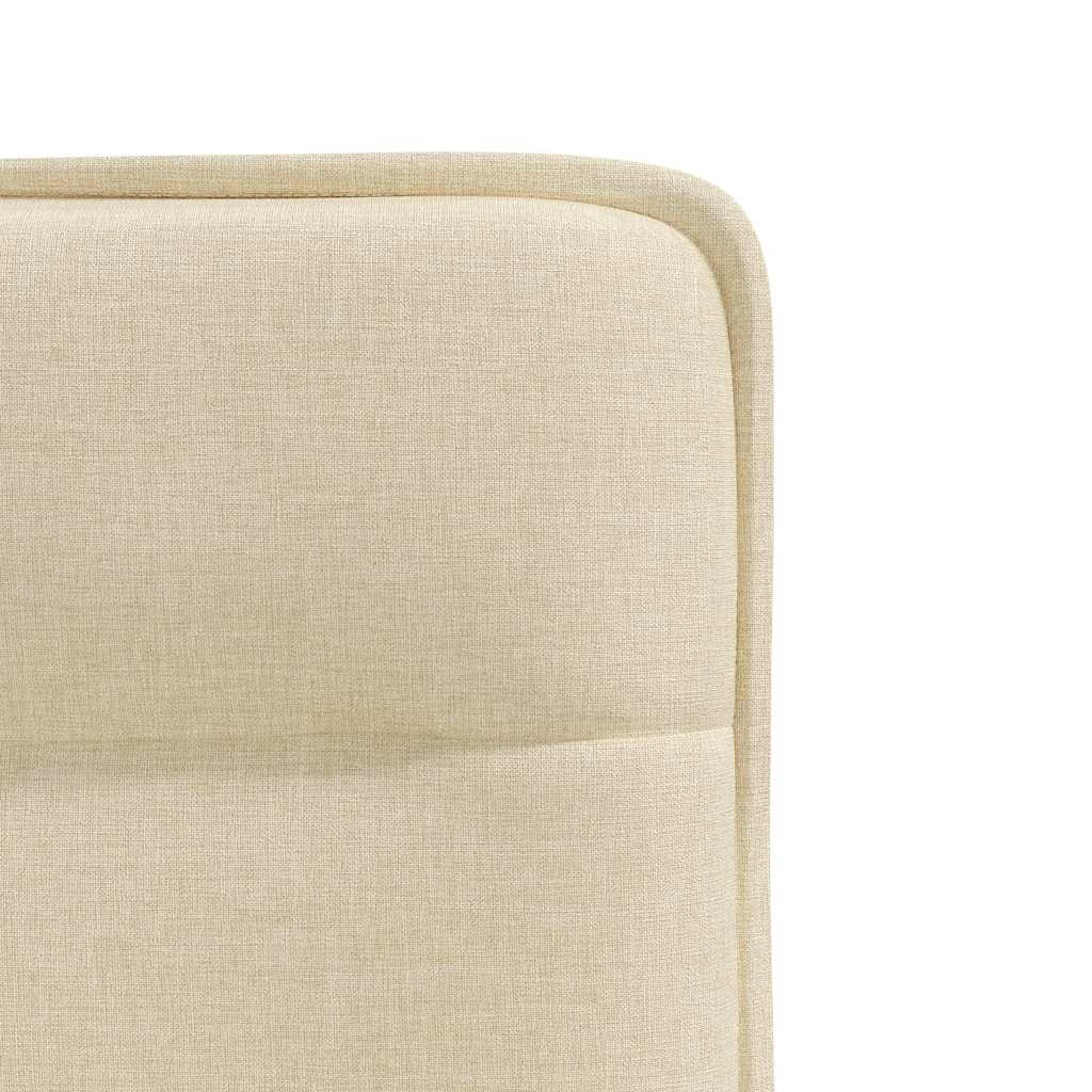 Eetkamerstoelen 4 st stof crèmekleurig