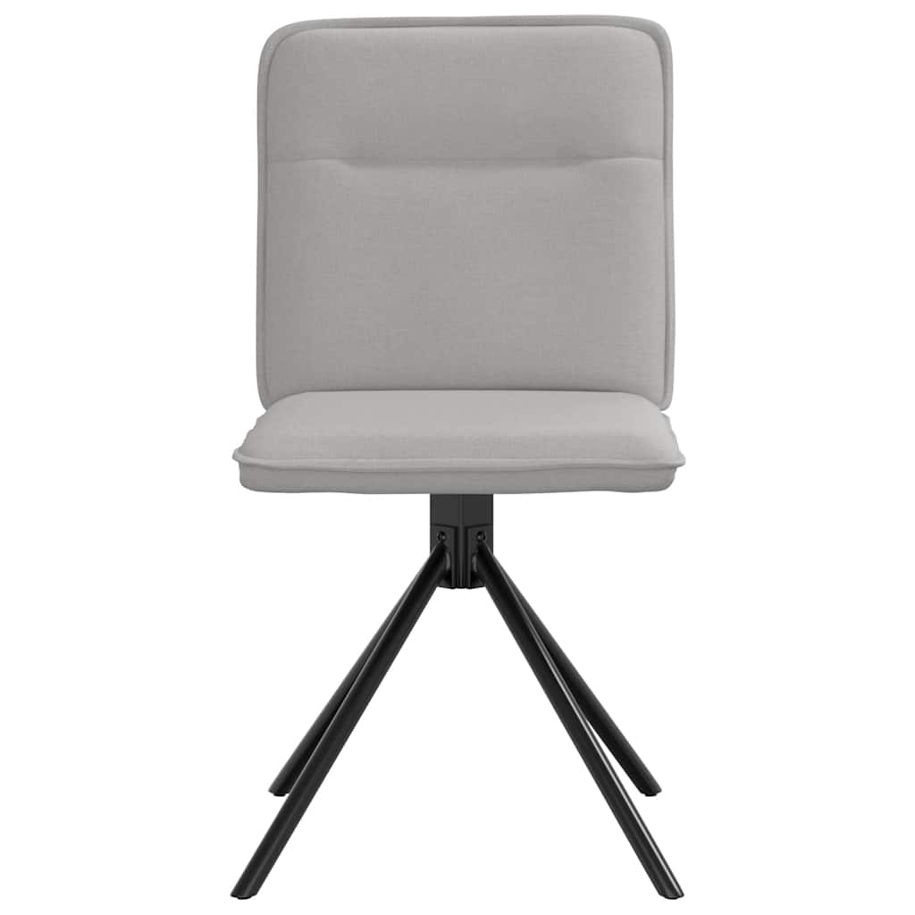Eetkamerstoelen 4 st stof wolk grijs