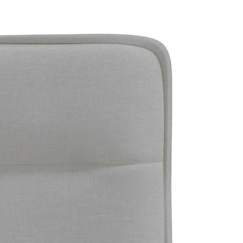 Eetkamerstoelen 4 st stof wolk grijs