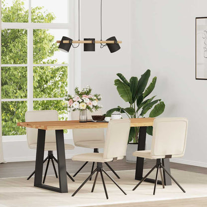 Eetkamerstoelen 4 st linnen