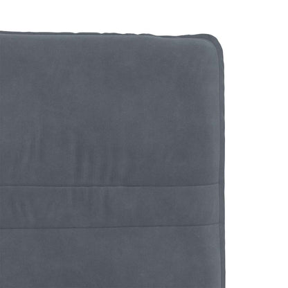 Eetkamerstoelen 4 st fluweel donkergrijs