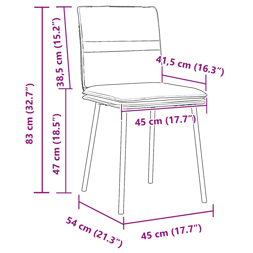 Eetkamerstoelen 4 st fluweel donkergrijs