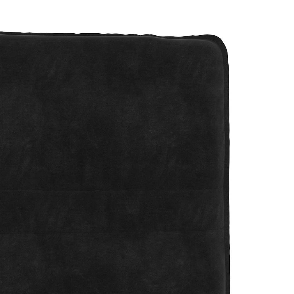 Eetkamerstoelen 4 st fluweel zwart