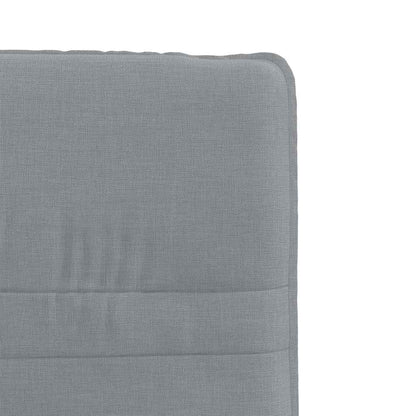 Eetkamerstoelen 4 st stof lichtgrijs