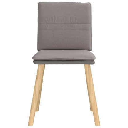 Eetkamerstoelen 4 st draaibaar stof taupe