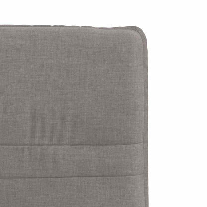 Eetkamerstoelen 4 st draaibaar stof taupe