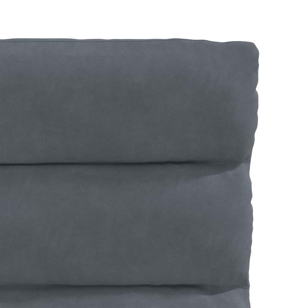 Eetkamerstoelen 4 st fluweel donkergrijs