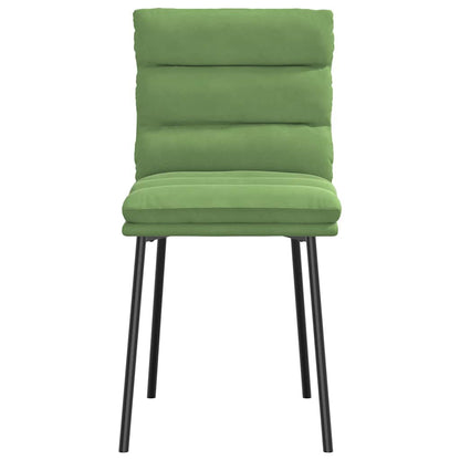 Eetkamerstoelen 4 st fluweel lichtgroen