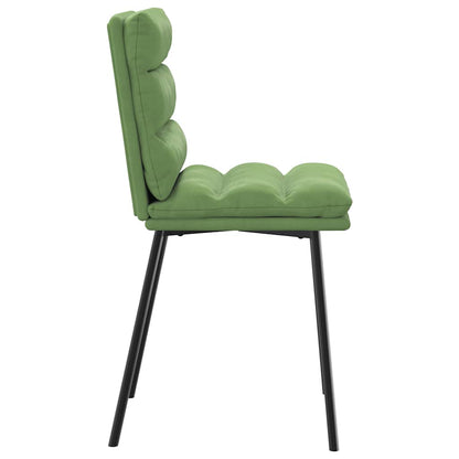 Eetkamerstoelen 4 st fluweel lichtgroen