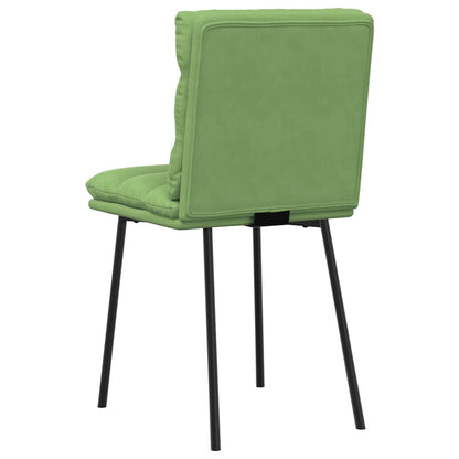 Eetkamerstoelen 4 st fluweel lichtgroen