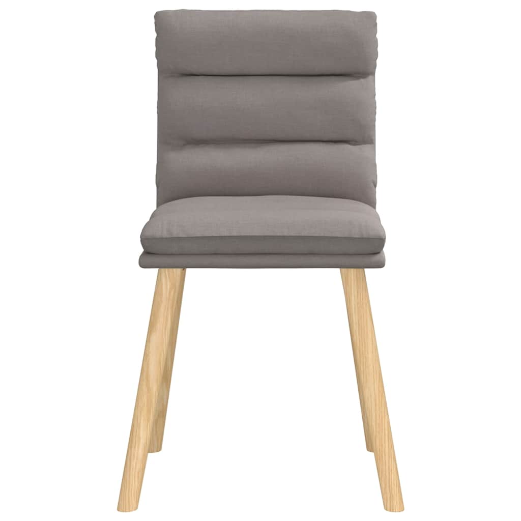 Eetkamerstoelen 4 st draaibaar stof taupe