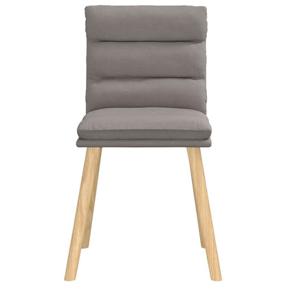 Eetkamerstoelen 4 st draaibaar stof taupe