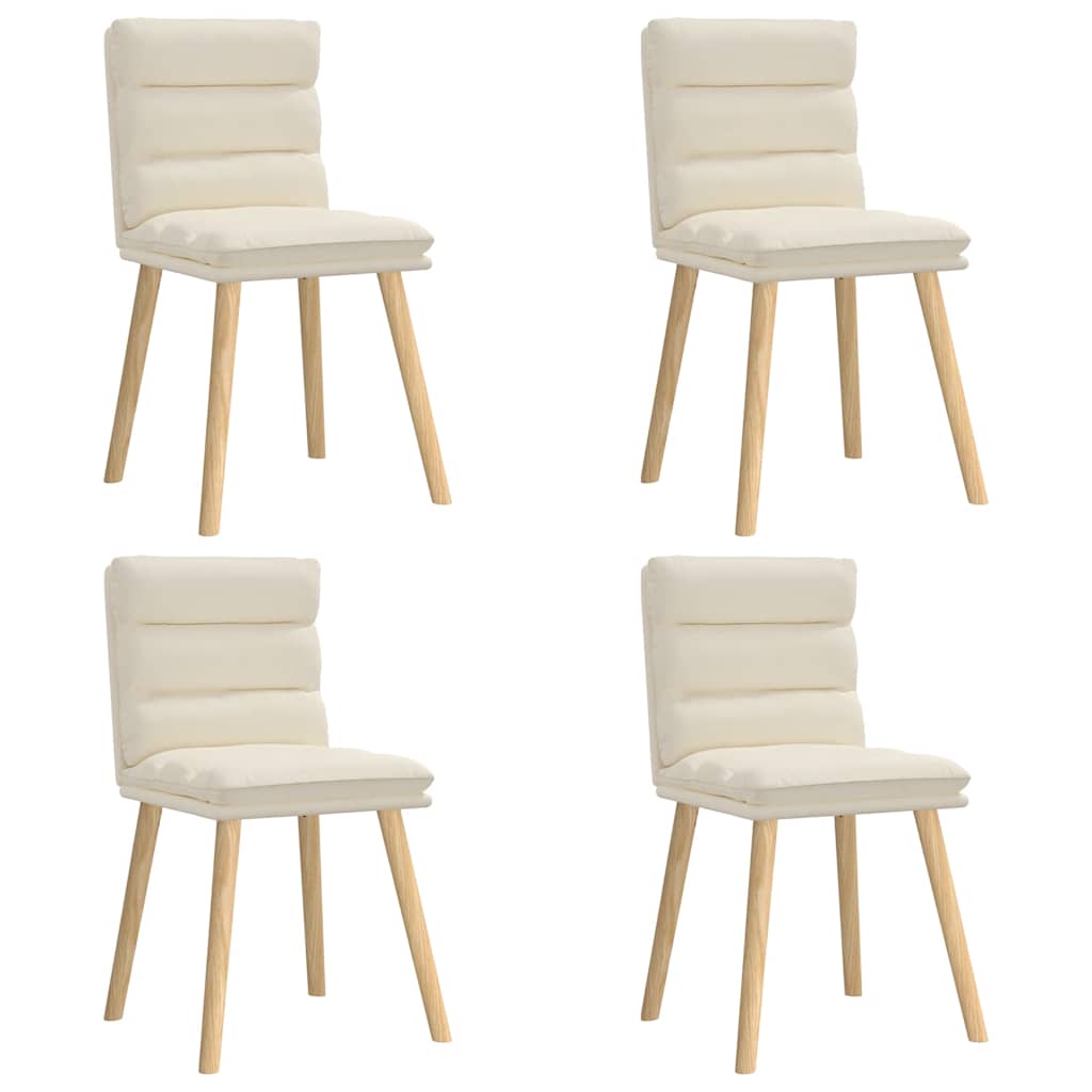 Eetkamerstoelen 4 st linnen