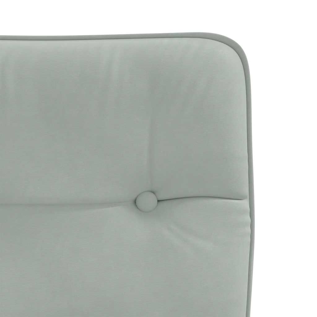 Eetkamerstoelen 4 st fluweel lichtgrijs