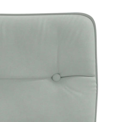 Eetkamerstoelen 4 st fluweel lichtgrijs