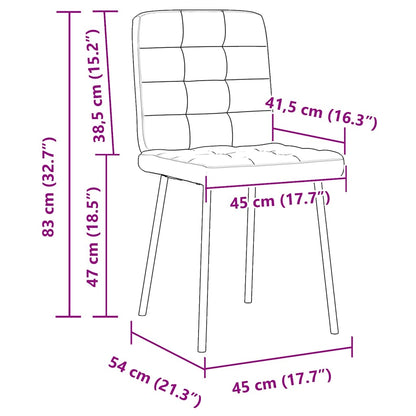 Eetkamerstoelen 6 st fluweel donkergroen