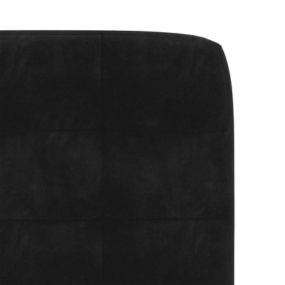 Eetkamerstoelen 6 st fluweel zwart
