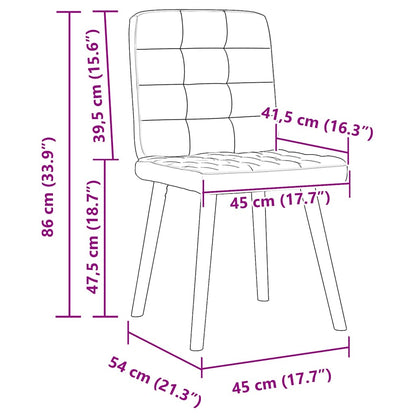 Eetkamerstoelen 6 st stof donkergrijs