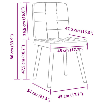 Eetkamerstoelen 6 st stof zwart