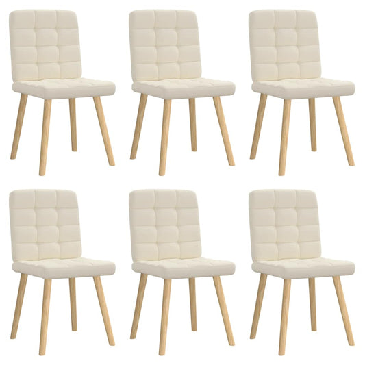 Eetkamerstoelen 6 st linnen