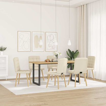 Eetkamerstoelen 6 st linnen