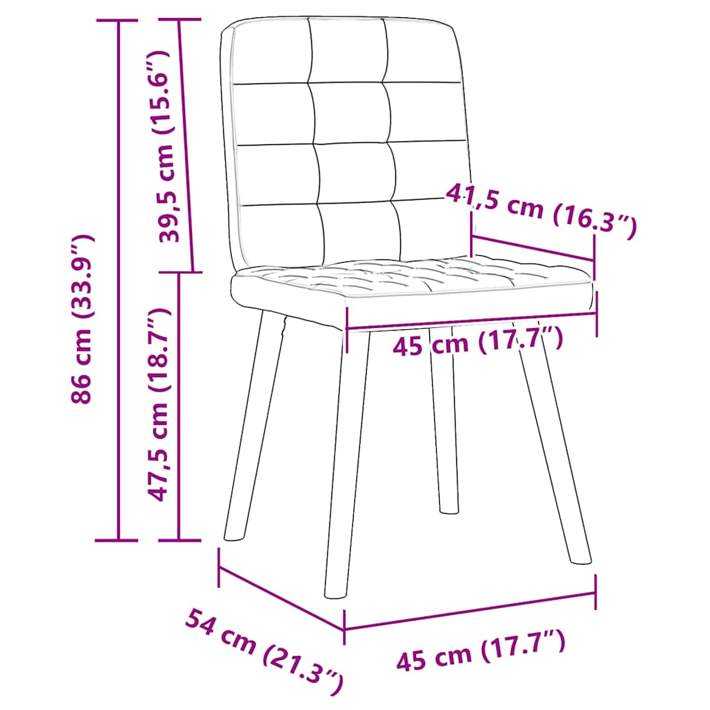 Eetkamerstoelen 6 st linnen