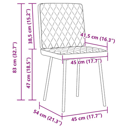 Eetkamerstoelen 6 st kunstleer zwart
