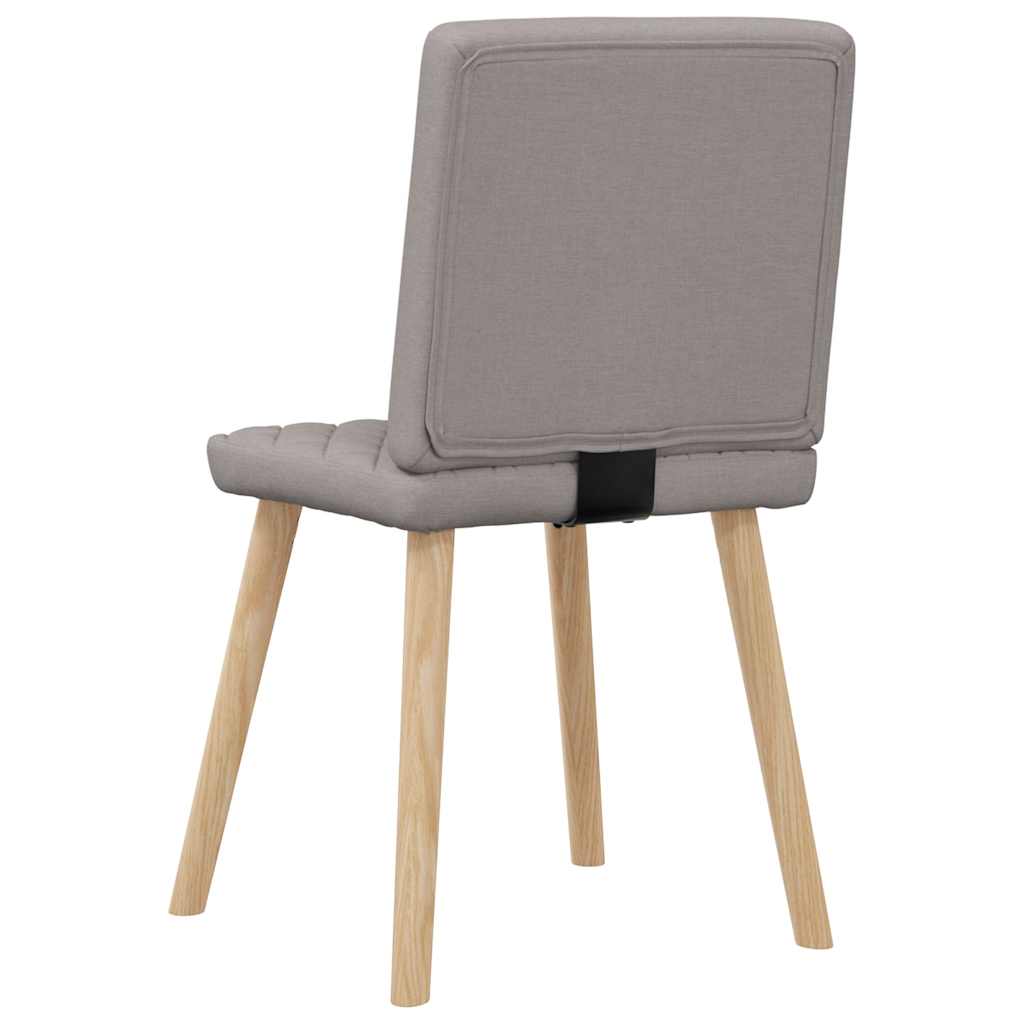 Eetkamerstoelen 6 st stof taupe
